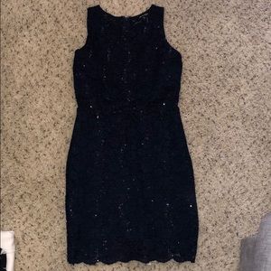 Navy Sequin Dress